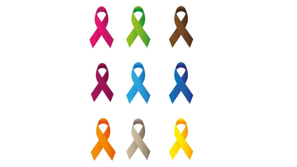 fitas de campanhas de cancer
