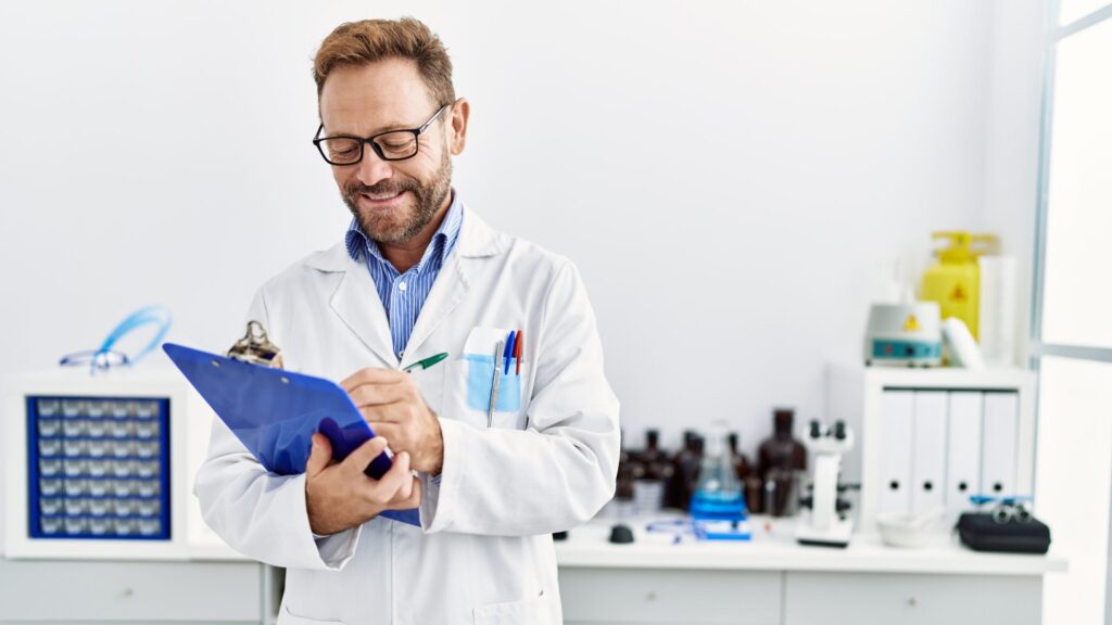 medico analisando resultados de exames