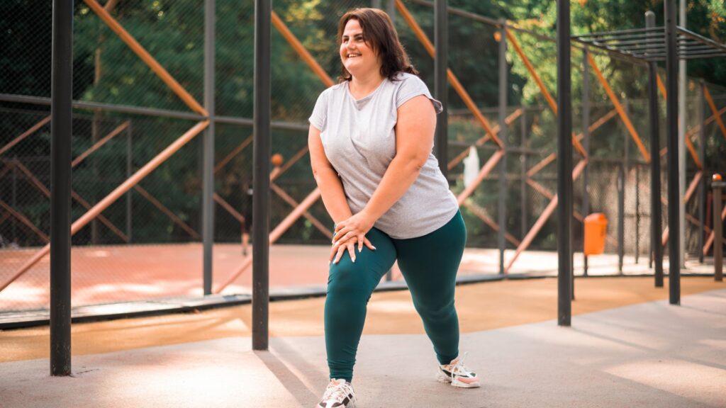 mulher acima do peso exercicios