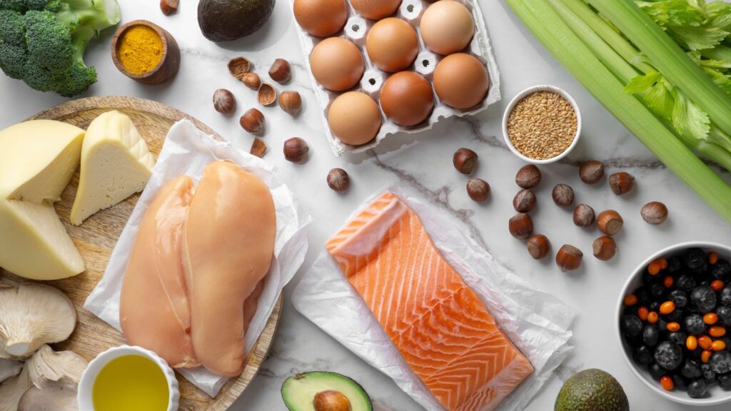Peixe, frango e ovos, proteinas magras