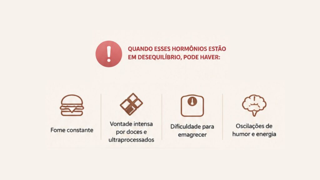 ilustração sobre fome hormonal