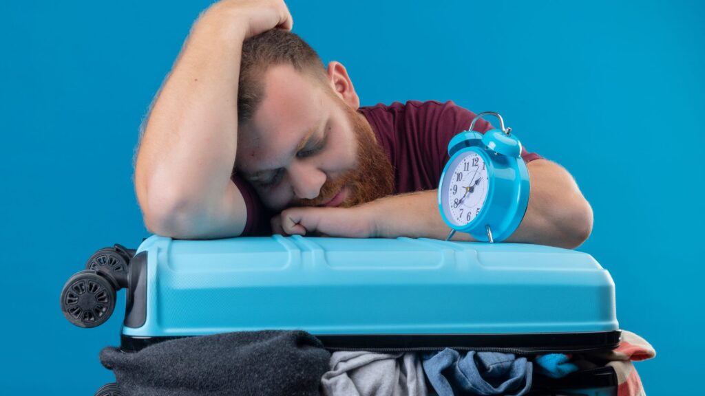 jet lag social obesidade homem dormindo