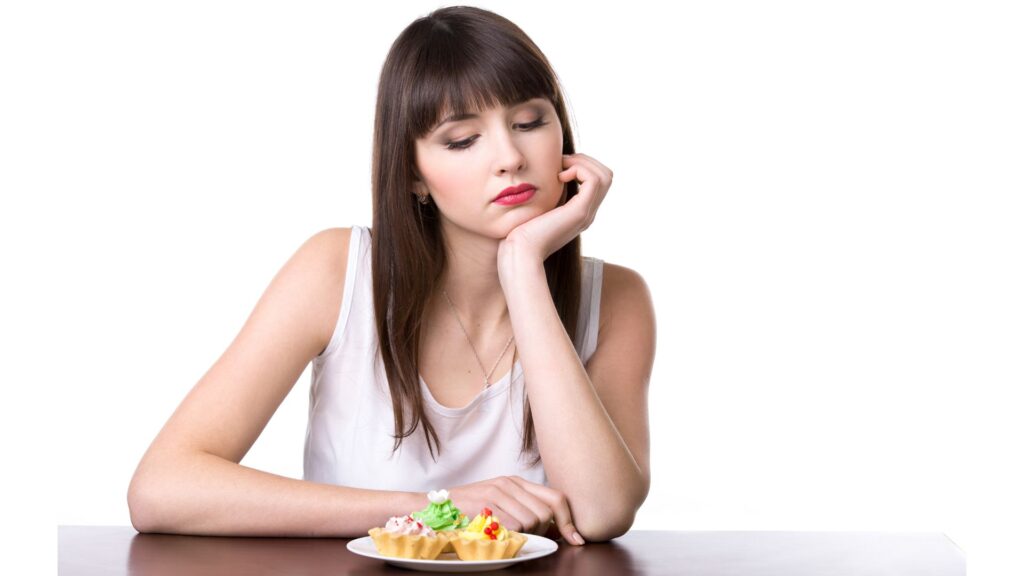 mulher sem fome -doces agonorexia