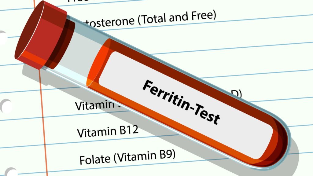 Ilustração de exame de sangue